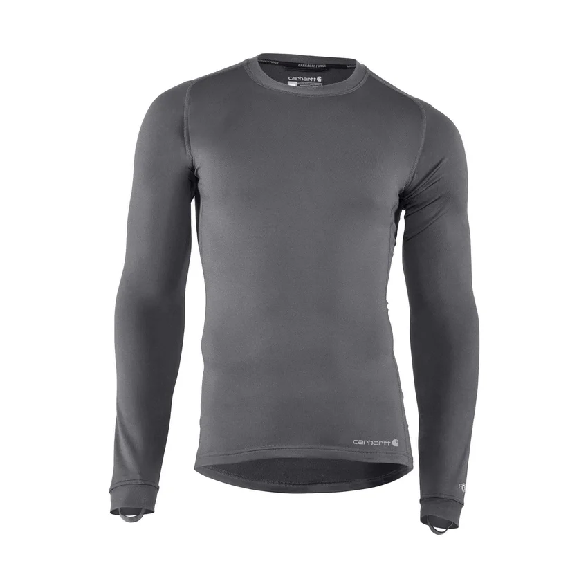 Force zware stretch-basislaag met ronde hals