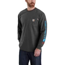 FR Force Irvine T-shirt met lange armstukken en logo voor heren, losse pasvorm - Vlamwerende overhemden