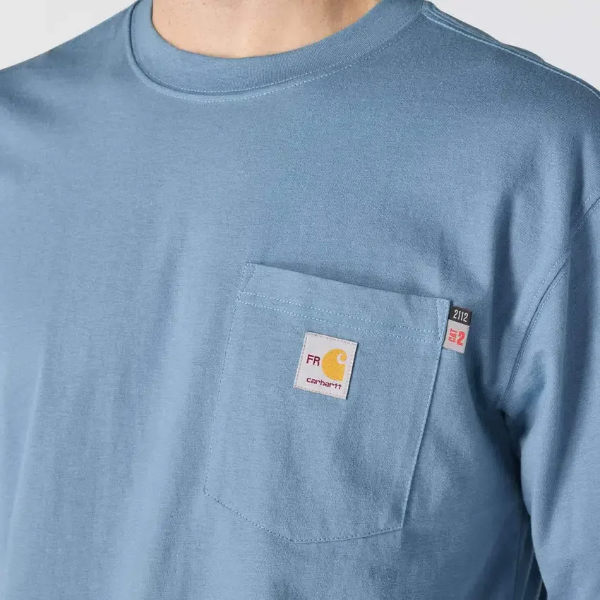 FR Force Irvine T-shirt met lange armstukken en logo voor heren, losse pasvorm - Vlamwerende overhemden