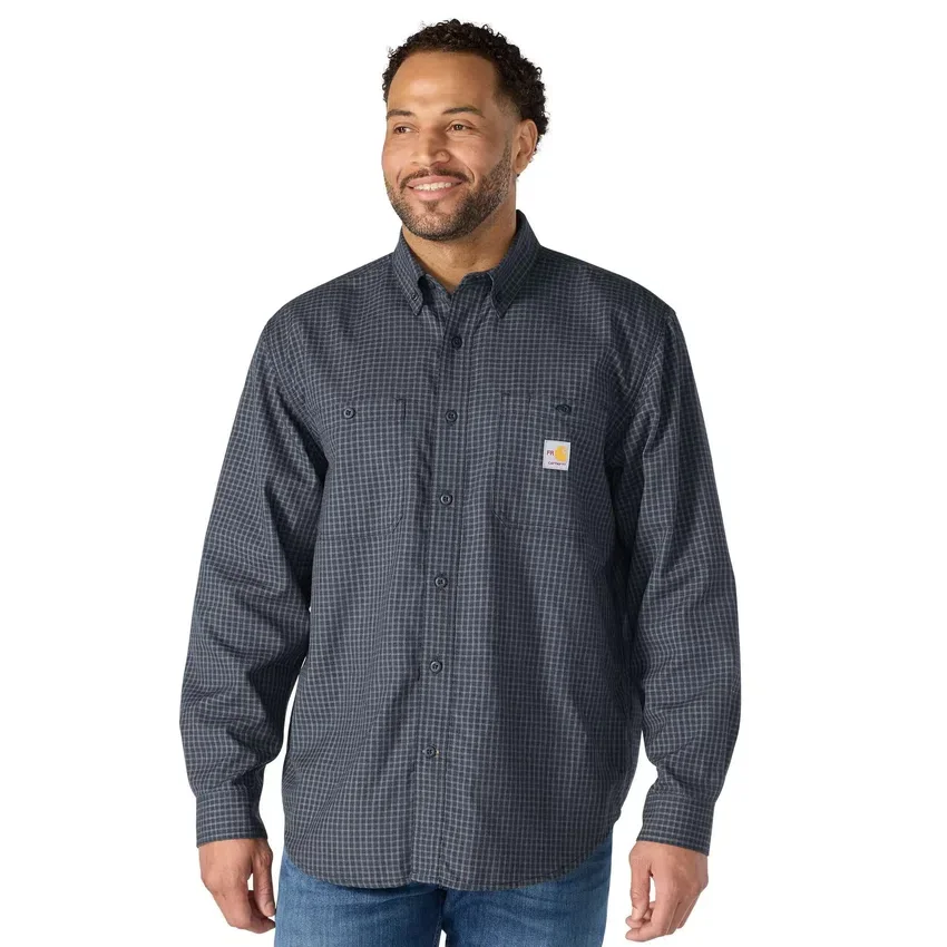 Fr Force Sun Defender™ geruit herenoverhemd met lange armstukken - Zonwerende overhemden