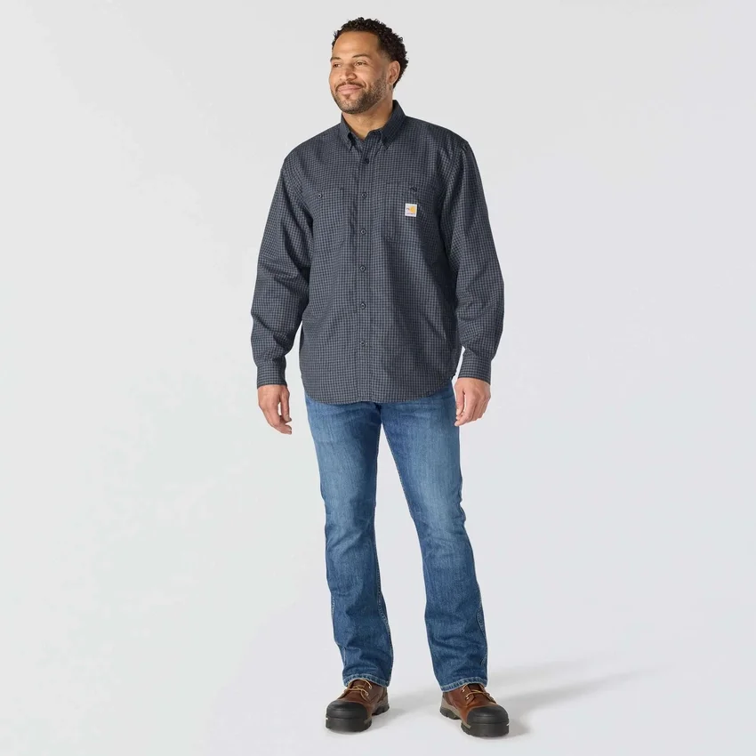 Fr Force Sun Defender™ geruit herenoverhemd met lange armstukken - Zonwerende overhemden
