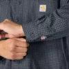 Fr Force Sun Defender™ geruit herenoverhemd met lange armstukken - Zonwerende overhemden