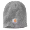 Gebreide muts met logopatch