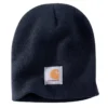 Gebreide muts met logopatch