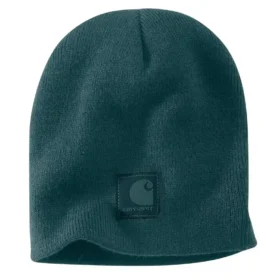 Gebreide muts met logopatch