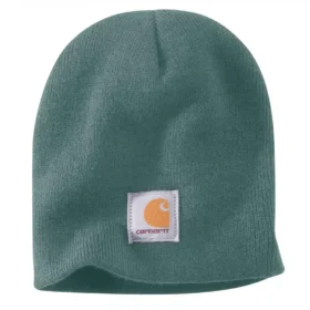 Gebreide muts met logopatch