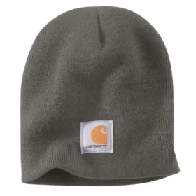 Gebreide muts met logopatch
