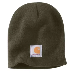 Gebreide muts met logopatch