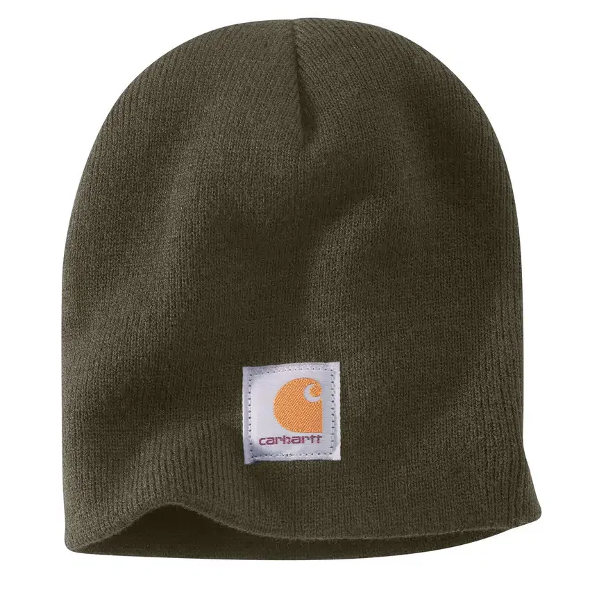 Gebreide muts met logopatch
