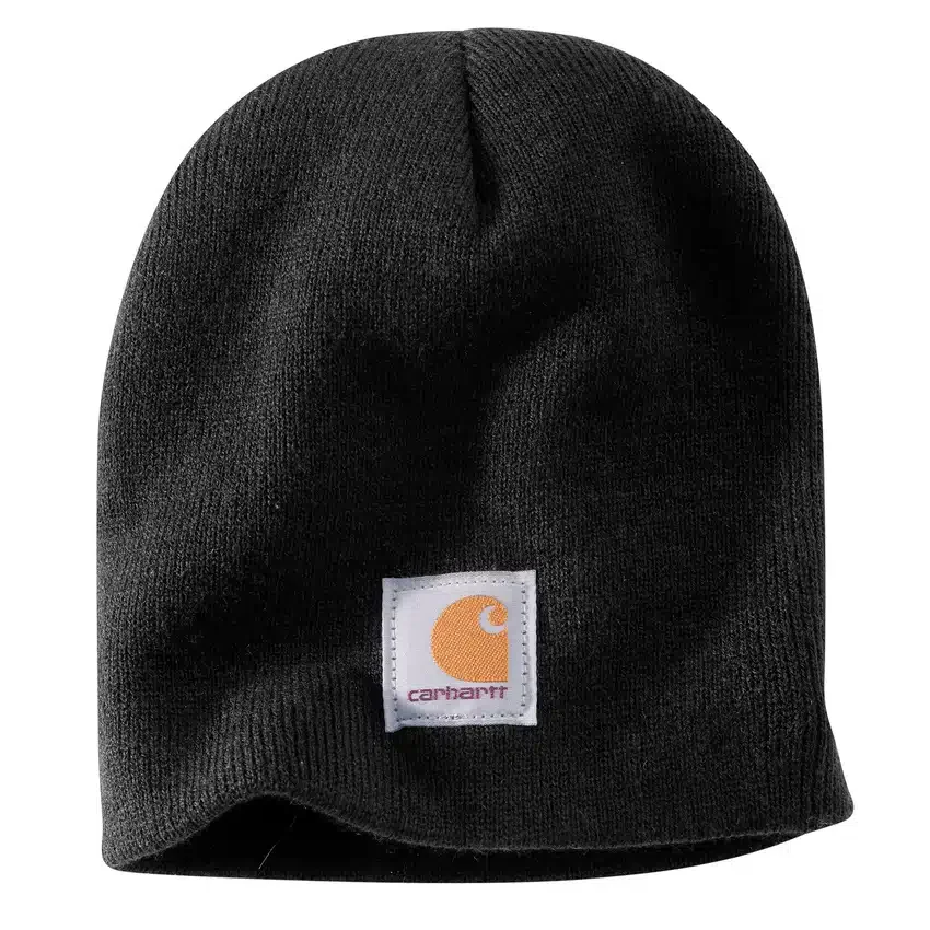 Gebreide muts met logopatch