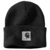 Gebreide muts met satijnen voering