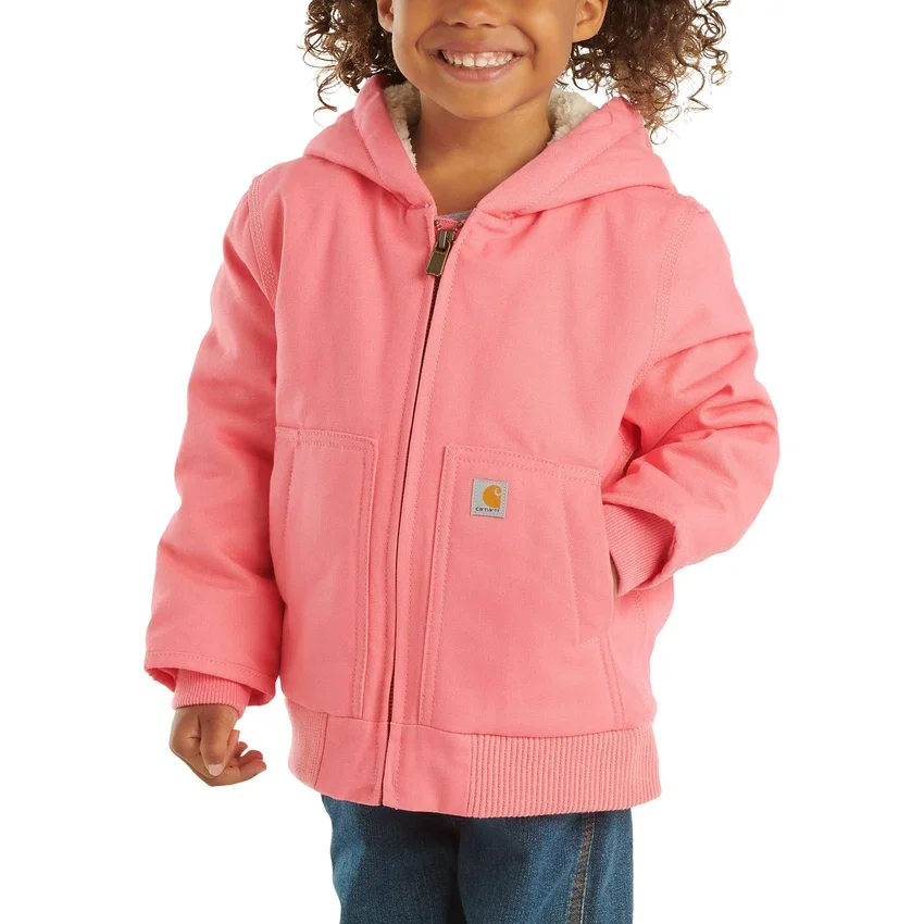 Geïsoleerde Active Jac met capuchon en ritssluiting voor meisjes (baby’s/peuters)
