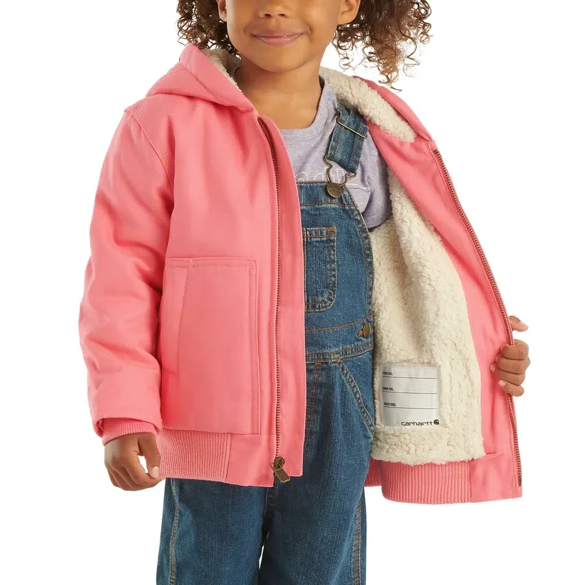 Geïsoleerde Active Jac met capuchon en ritssluiting voor meisjes (baby’s/peuters)