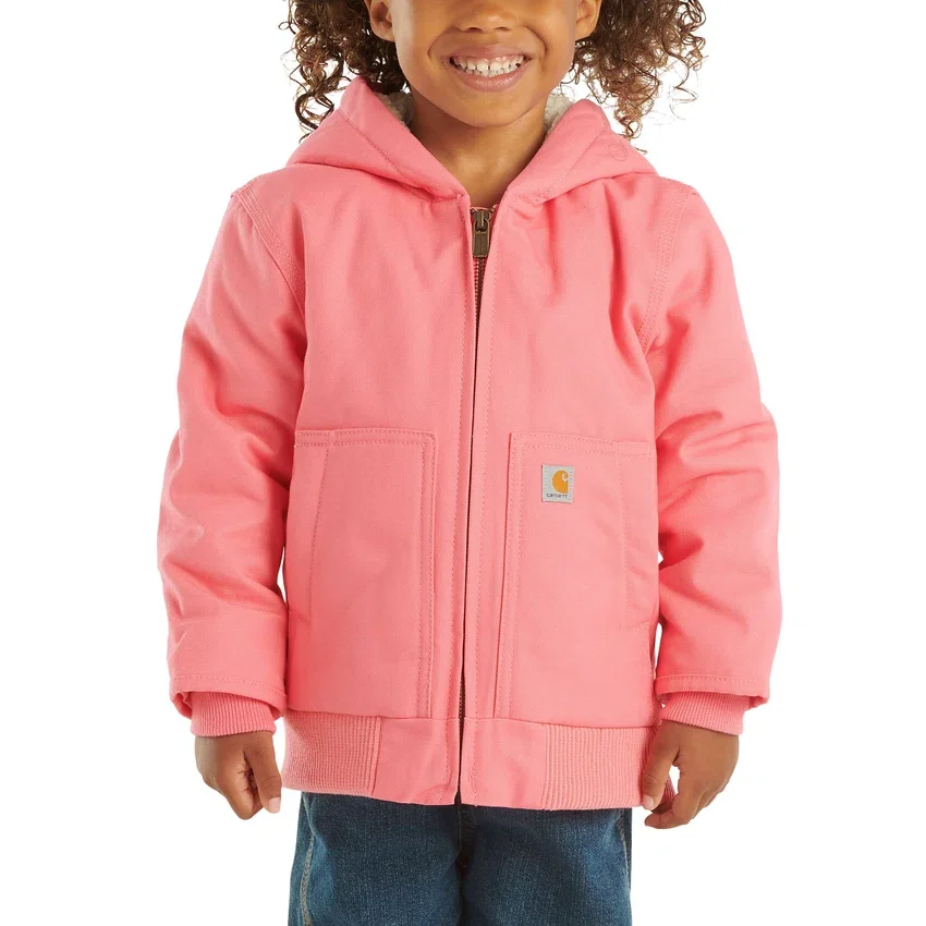 Geïsoleerde Active Jac met capuchon en ritssluiting voor meisjes (baby’s/peuters)