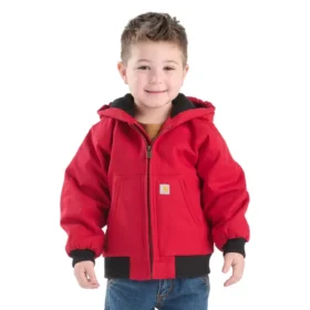 Geïsoleerde canvas-activiteitsjas met capuchon voor jongens (baby’s/peuters)