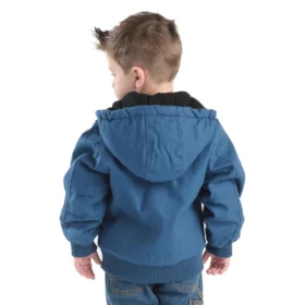 Geïsoleerde canvas-activiteitsjas met capuchon voor jongens (baby’s/peuters)