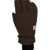 Geïsoleerde handschoen van katoen/synthetisch leer met geribde manchet