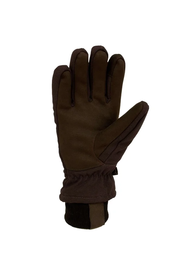 Geïsoleerde handschoen van katoen/synthetisch leer met geribde manchet