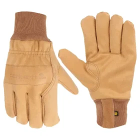 Geïsoleerde handschoen met gebreide manchet in Gunn-model