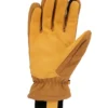 Geïsoleerde handschoen van katoen/synthetisch leer met geribde manchet