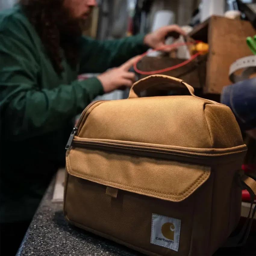 Geïsoleerde lunchkoelbox met twee compartimenten voor 12 blikjes