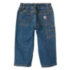 Gewassen denim tuinbroek voor jongens (baby’s/peuters)