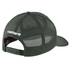 Gewassen duck-truckerpet met mesh-achterkant