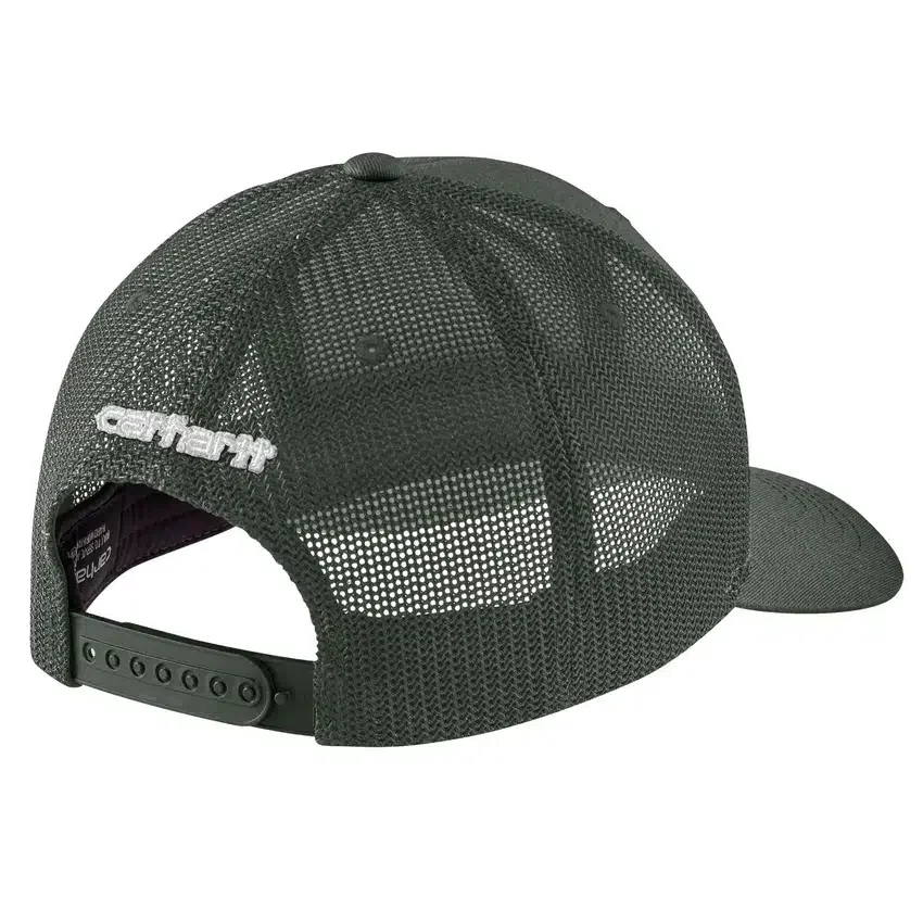 Gewassen duck-truckerpet met mesh-achterkant