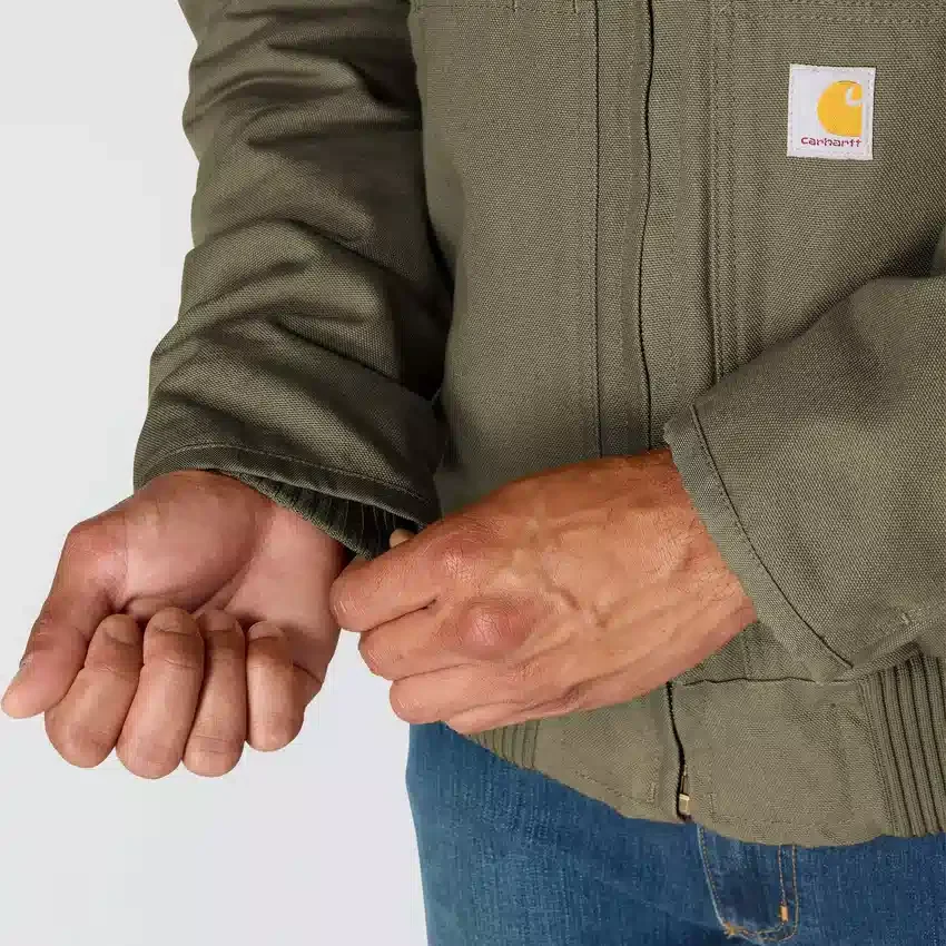 Gewassen, geïsoleerde sportjas voor heren van duck-stof