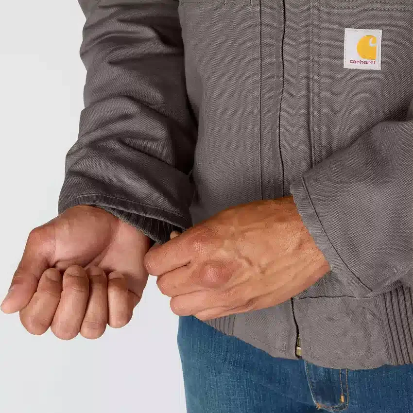 Gewassen, geïsoleerde sportjas voor heren van duck-stof