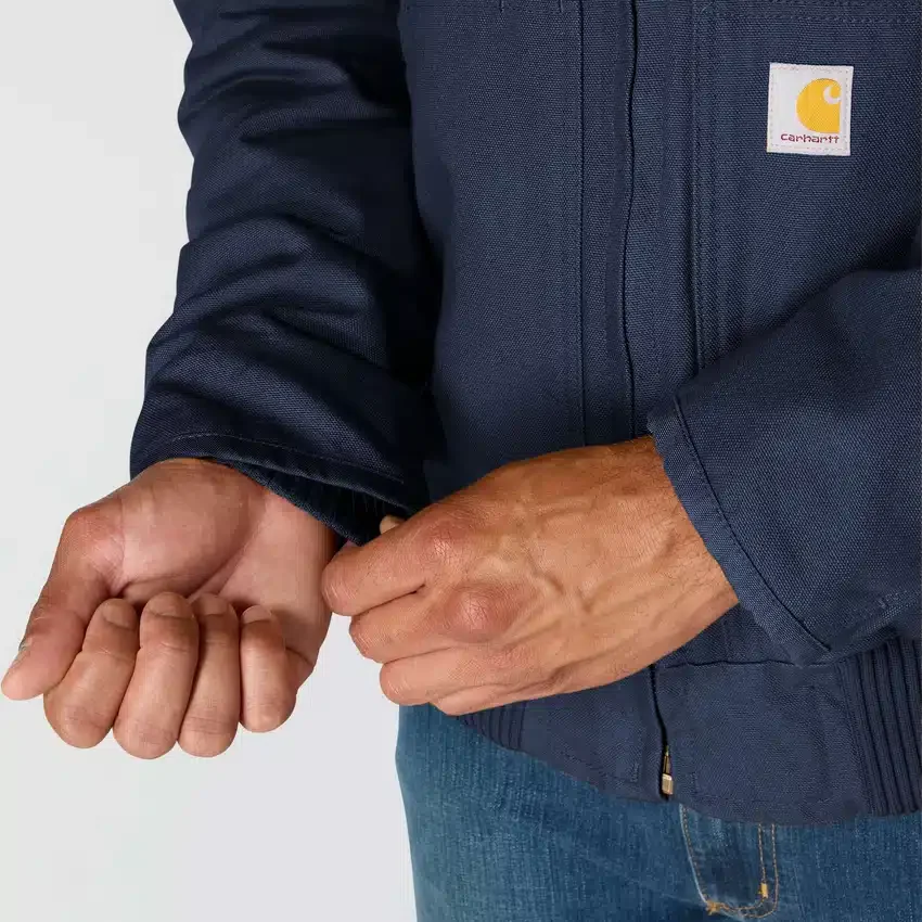 Gewassen, geïsoleerde sportjas voor heren van duck-stof