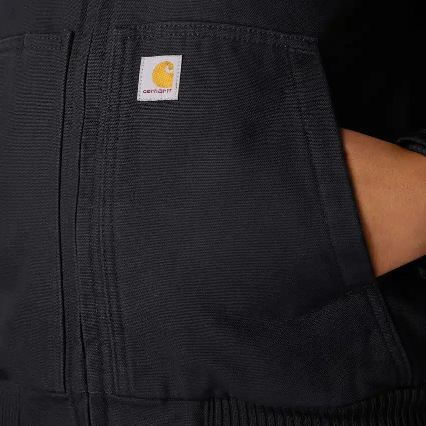 Gewatteerde Active Jac voor dames van gewassen, zwaar katoen