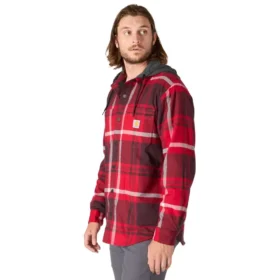 Hamilton geruite overhemd met capuchon voor heren in relaxte pasvorm – Shirtjassen voor heren