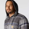 Hamilton geruite overhemd met capuchon voor heren in relaxte pasvorm - Shirtjassen voor heren