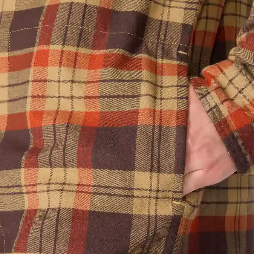 Hamilton geruite overhemd met capuchon voor heren in relaxte pasvorm - Shirtjassen voor heren