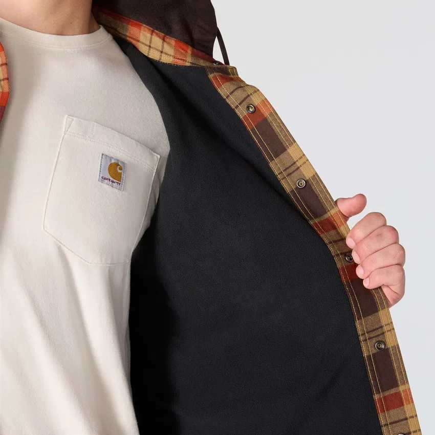 Hamilton geruite overhemd met capuchon voor heren in relaxte pasvorm - Shirtjassen voor heren