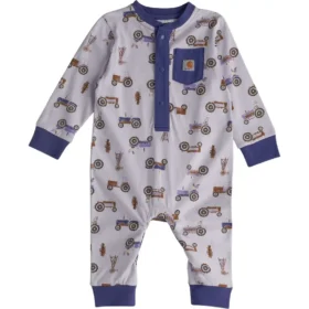 Henley-overall met lange armstukken voor meisjes (baby)