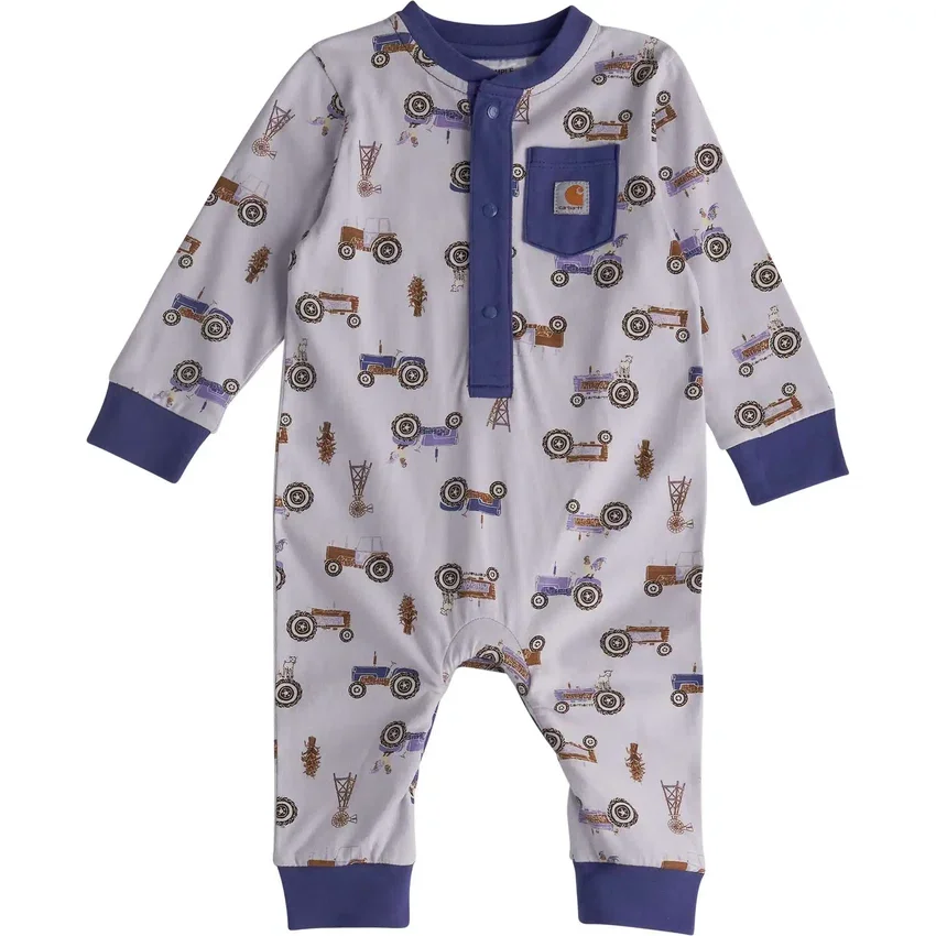 Henley-overall met lange armstukken voor meisjes (baby)