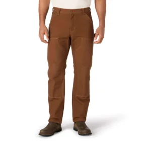 Heren Crafted Series loszittende rechte broek van duck met dubbele knieversterking voor timmerlieden