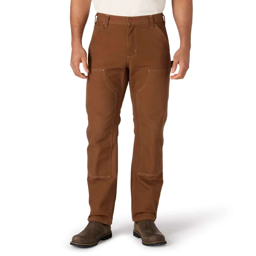 Heren Crafted Series loszittende rechte broek van duck met dubbele knieversterking voor timmerlieden