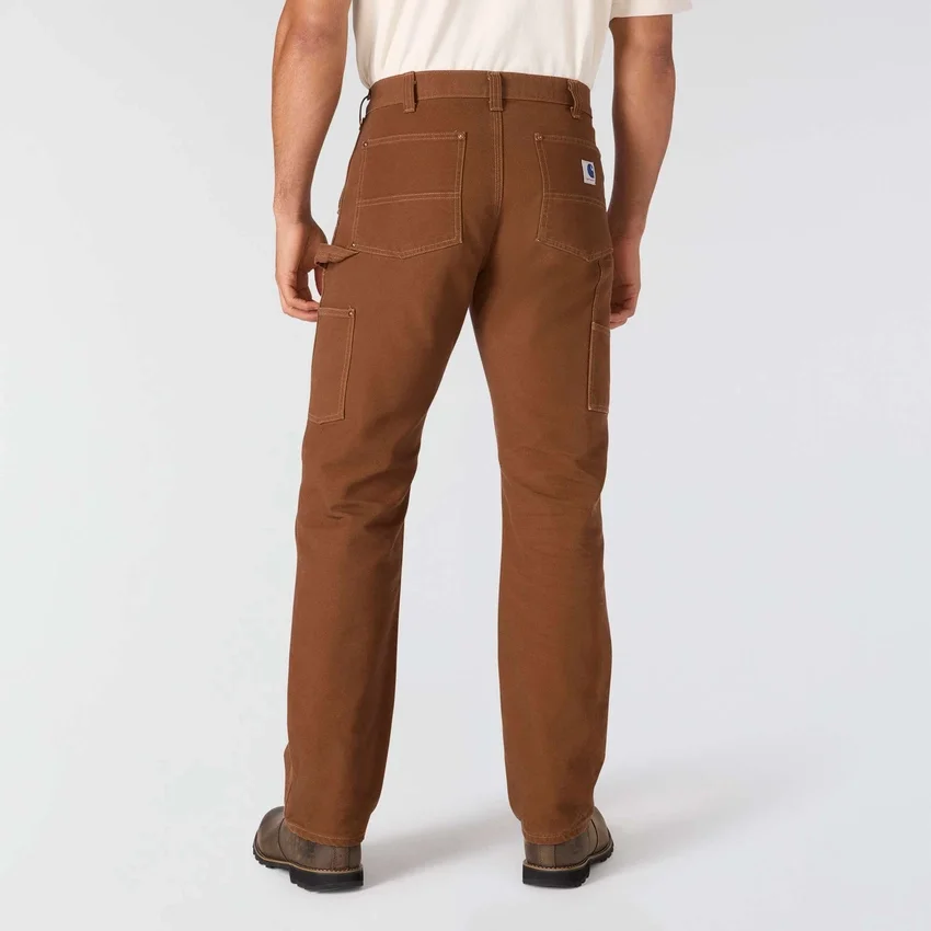 Heren Crafted Series loszittende rechte broek van duck met dubbele knieversterking voor timmerlieden