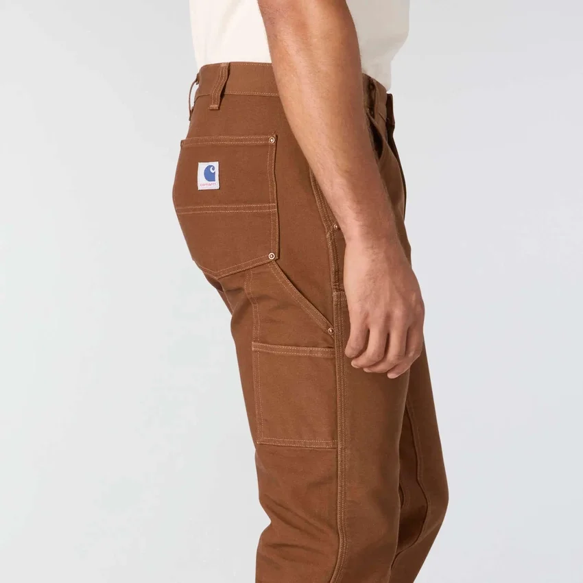 Heren Crafted Series loszittende rechte broek van duck met dubbele knieversterking voor timmerlieden