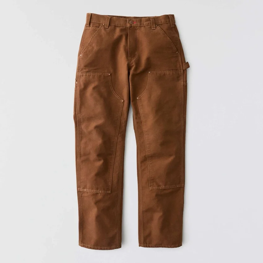 Heren Crafted Series loszittende rechte broek van duck met dubbele knieversterking voor timmerlieden