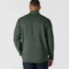 Heren fleece-trui met kwartritssluiting en relaxte pasvorm