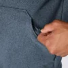Heren fleece-trui met kwartritssluiting en relaxte pasvorm