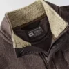 Heren fleece-trui met kwartritssluiting en relaxte pasvorm