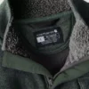 Heren fleece-trui met kwartritssluiting en relaxte pasvorm