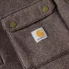 Heren fleece-trui met kwartritssluiting en relaxte pasvorm