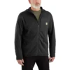Heren Force fleece-gevoerde, vochtafvoerende hoodie met ritssluiting