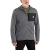 Heren Force fleece-gevoerde, vochtafvoerende hoodie met ritssluiting